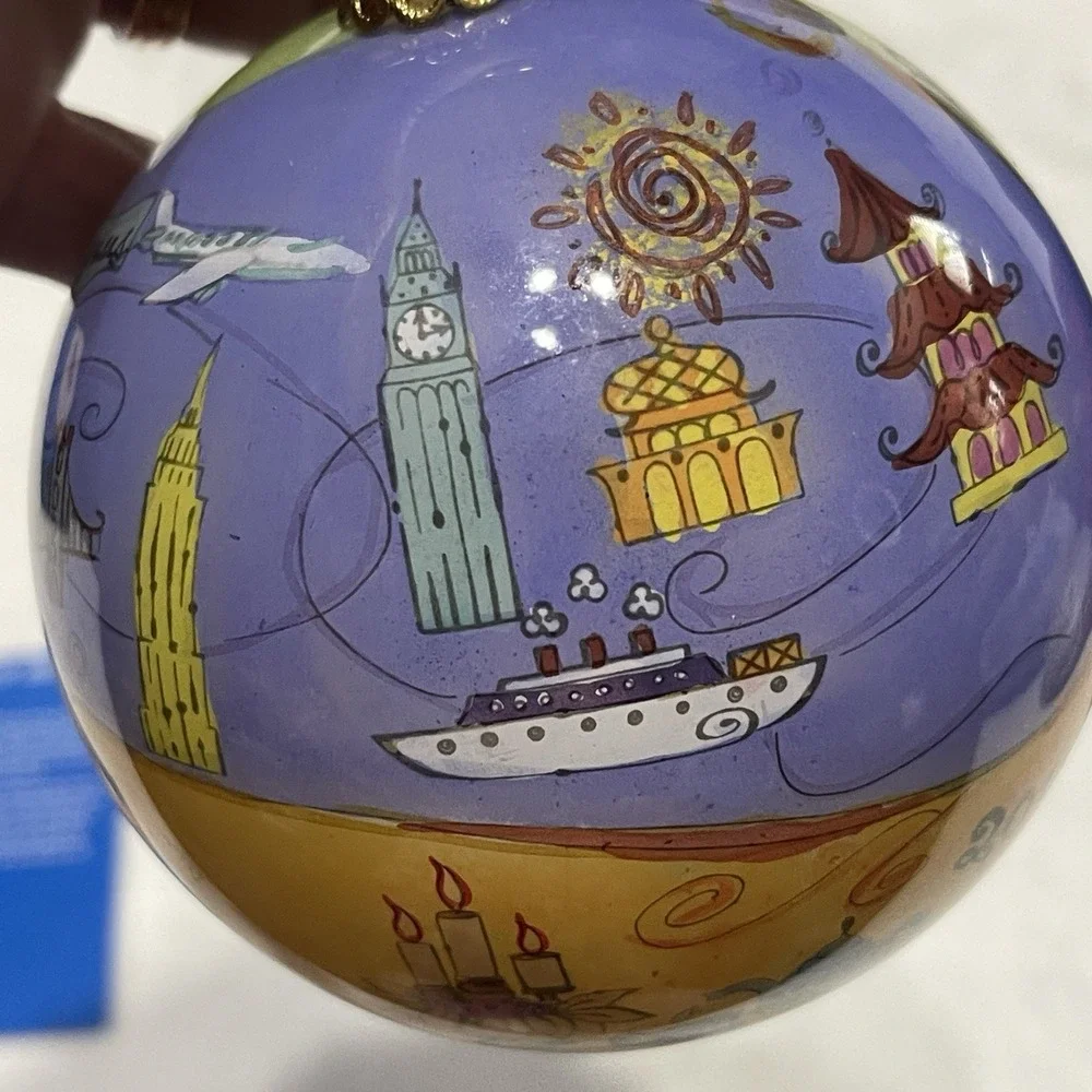 Christmas Ornament Pier One Li Bien  Hand‎ Painted 2012 Golden Anniversary